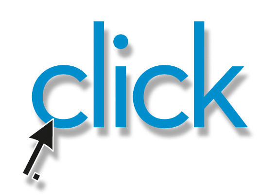 blue click with black arrow